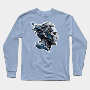 Marble meets technology Long Sleeve T-Shirt